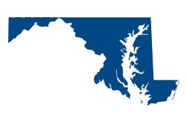 Silhouette of the State of Maryland