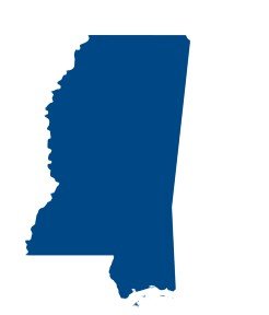 Silhouette of the State of Mississippi
