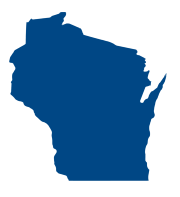 Silhouette of State of Wisconsin